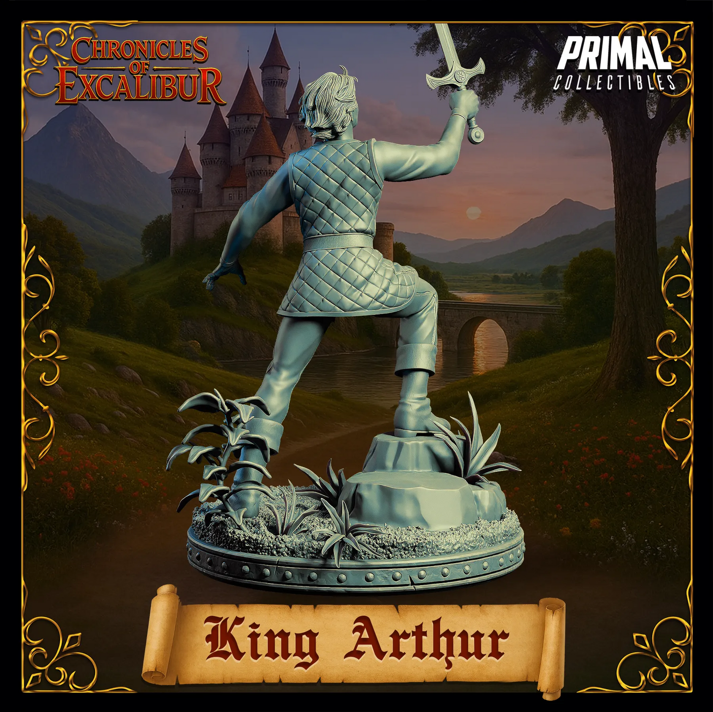 Young King Arthur | Chronicles of Excalibur | Tabletop D&D Miniature | Primal Collectibles
