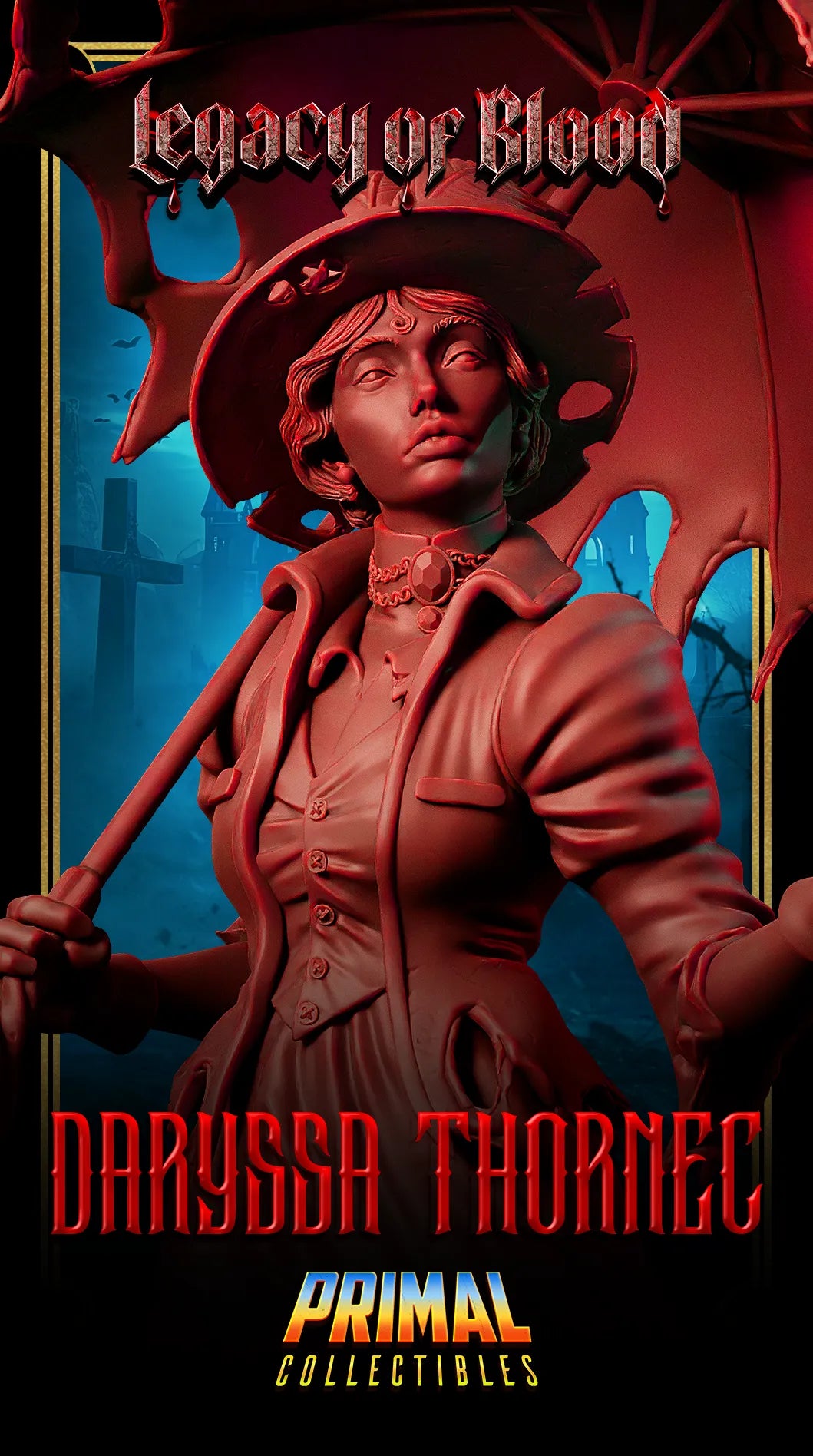 Spirit Daryssa Thornec, Ghost | Legacy of Blood | Tabletop D&D Miniature | Primal Collectibles