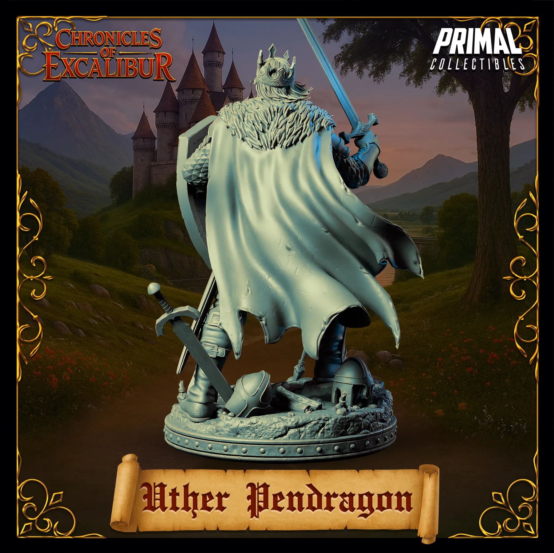 King Uther Pendragon | Chronicles of Excalibur | Tabletop D&D Miniature | Primal Collectibles