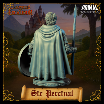 Knight Sir Percival | Chronicles of Excalibur | Tabletop D&D Miniature | Primal Collectibles