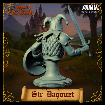 Knight Sir Dagonet | Chronicles of Excalibur | Tabletop D&D Miniature | Primal Collectibles