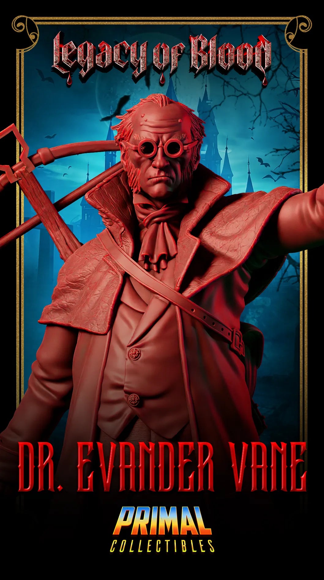 Doctor Evander Vane, Van Richten Helsing, CoS | Legacy of Blood | Tabletop D&D Miniature | Primal Collectibles