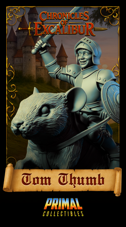 Knight Tom Thumb | Chronicles of Excalibur | Tabletop D&D Miniature | Primal Collectibles