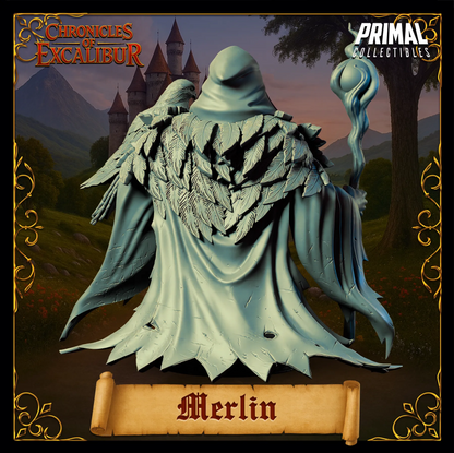 Wizard Merlin | Chronicles of Excalibur | Tabletop D&D Miniature | Primal Collectibles