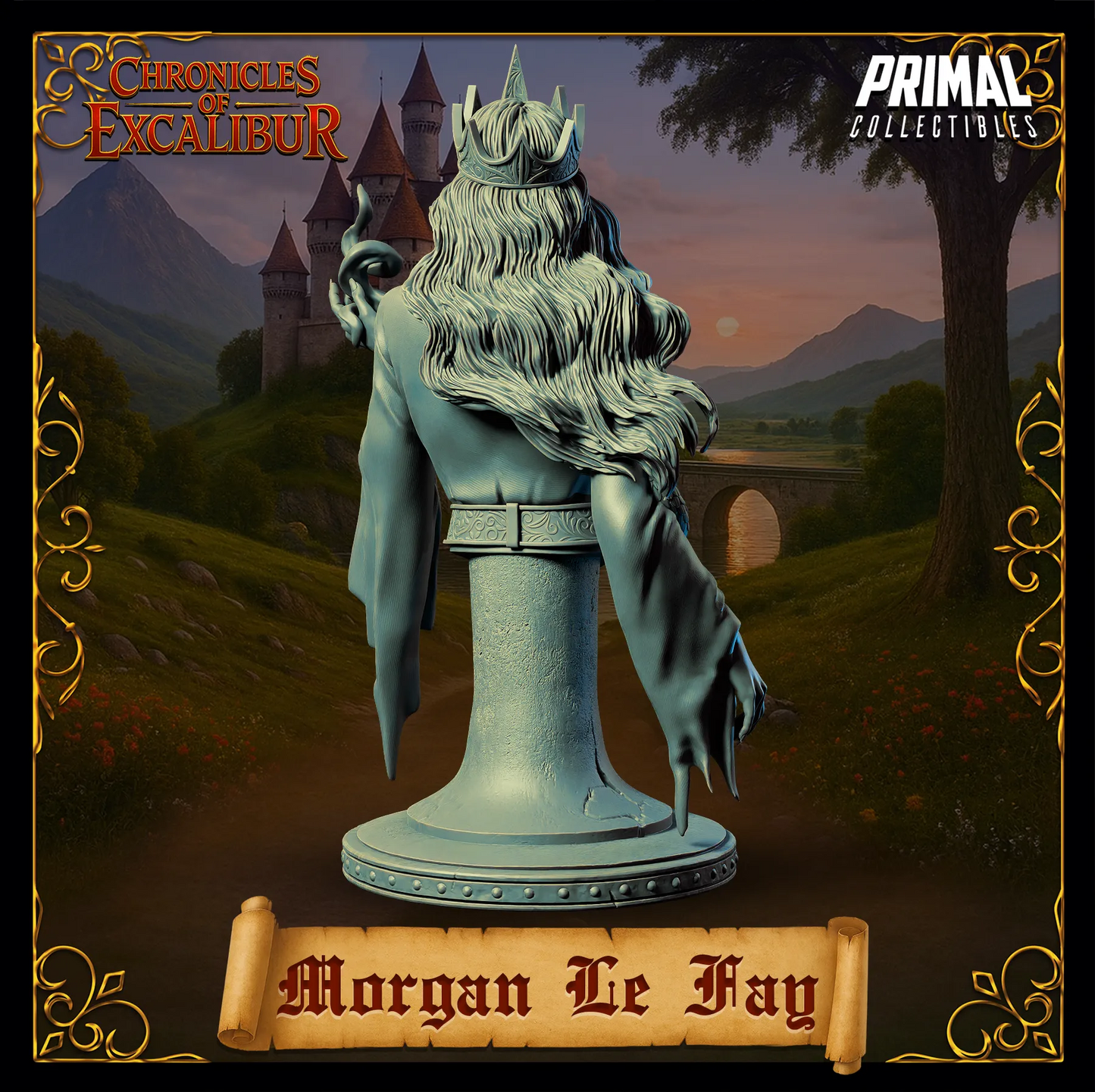 Witch Morgan LeFay | Chronicles of Excalibur | Tabletop D&D Miniature | Primal Collectibles