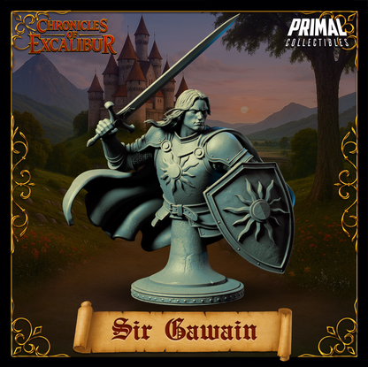 Knight Sir Gawain | Chronicles of Excalibur | Tabletop D&D Miniature | Primal Collectibles