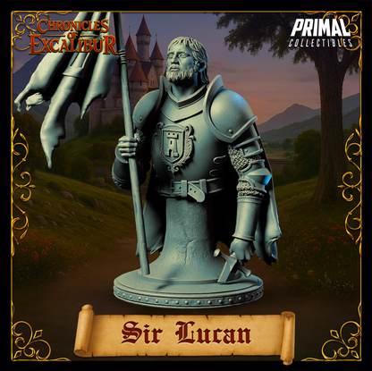 Knight Sir Lucan | Chronicles of Excalibur | Tabletop D&D Miniature | Primal Collectibles