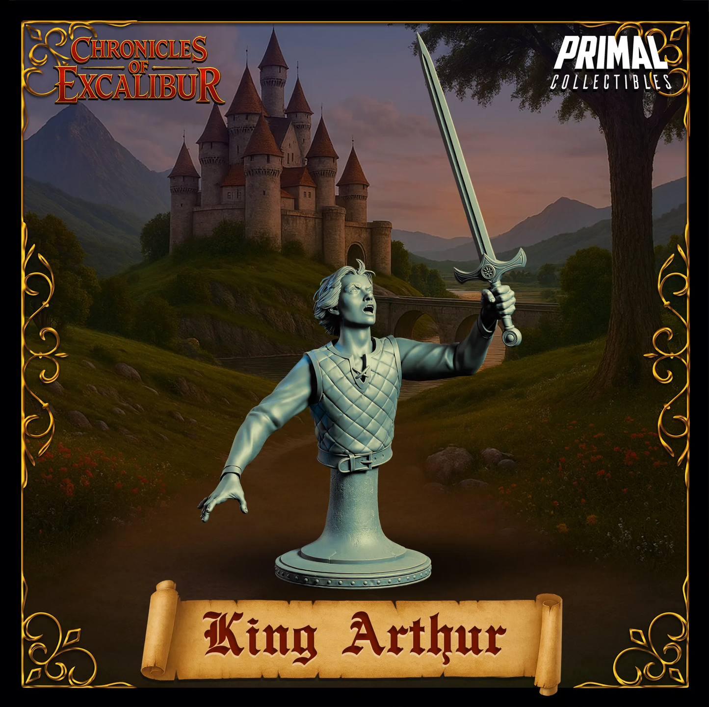 Young King Arthur | Chronicles of Excalibur | Tabletop D&D Miniature | Primal Collectibles
