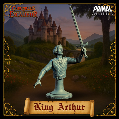 Young King Arthur | Chronicles of Excalibur | Tabletop D&D Miniature | Primal Collectibles
