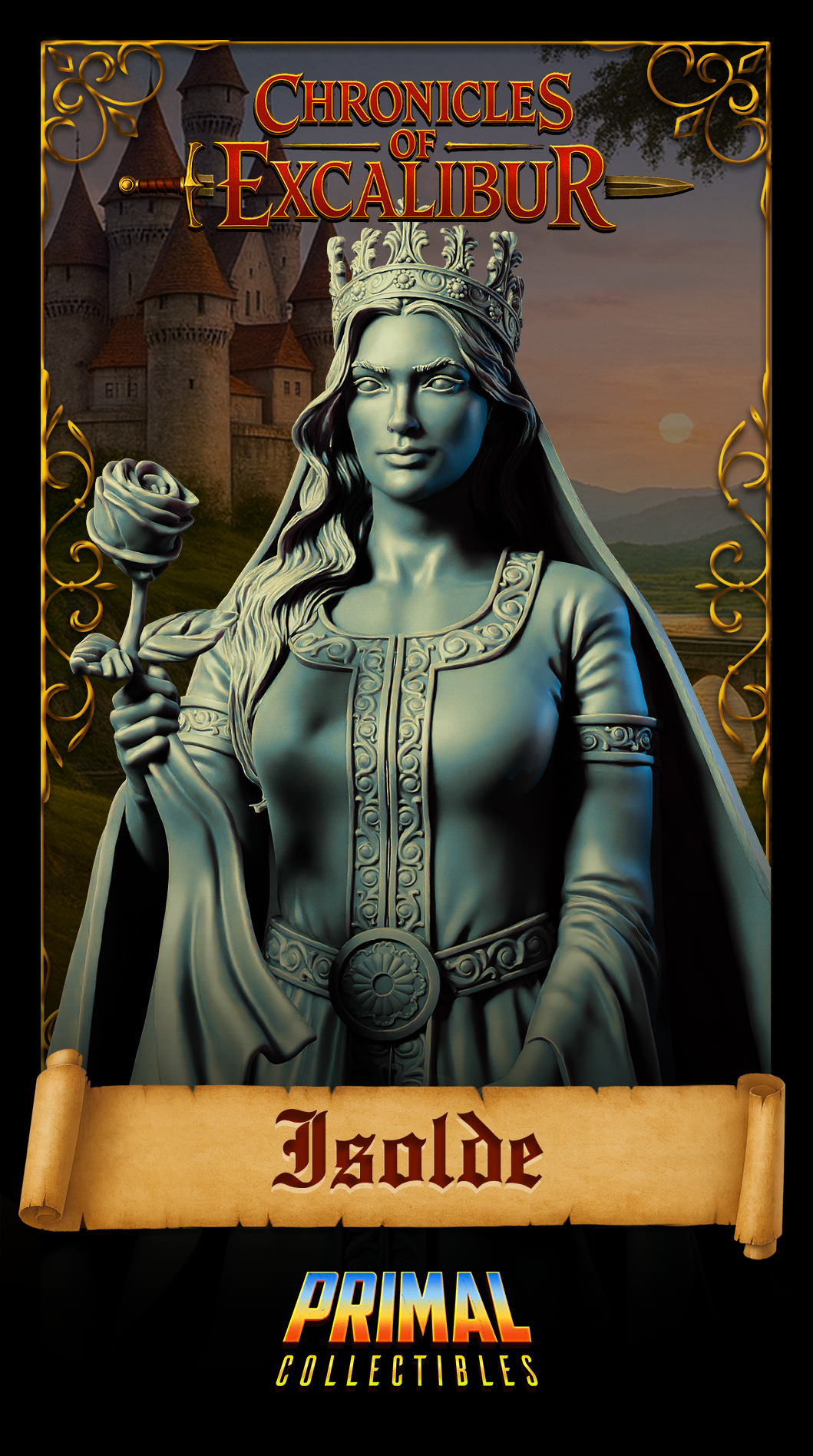 Princess Isolde | Chronicles of Excalibur | Tabletop D&D Miniature | Primal Collectibles