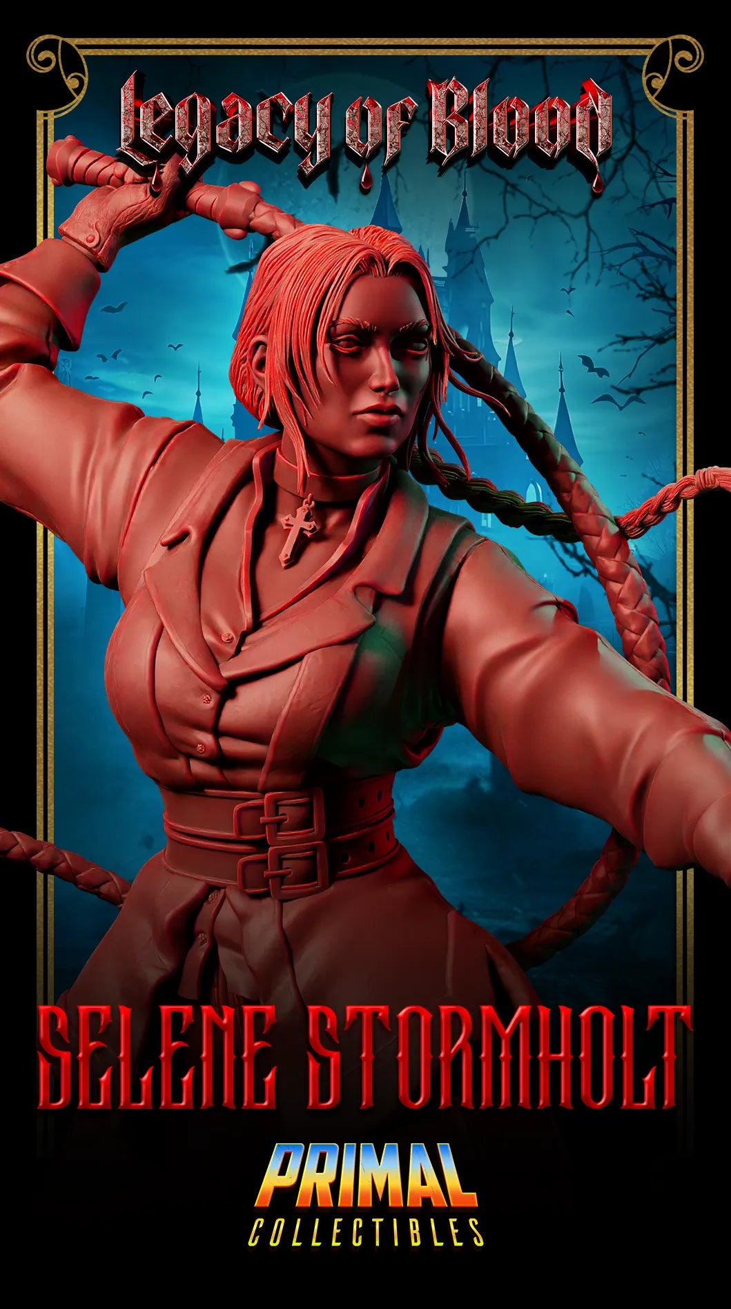 Human Selene Stormholt | Legacy of Blood | Tabletop D&D Miniature | Primal Collectibles