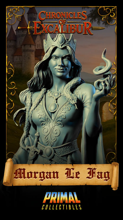 Witch Morgan LeFay | Chronicles of Excalibur | Tabletop D&D Miniature | Primal Collectibles