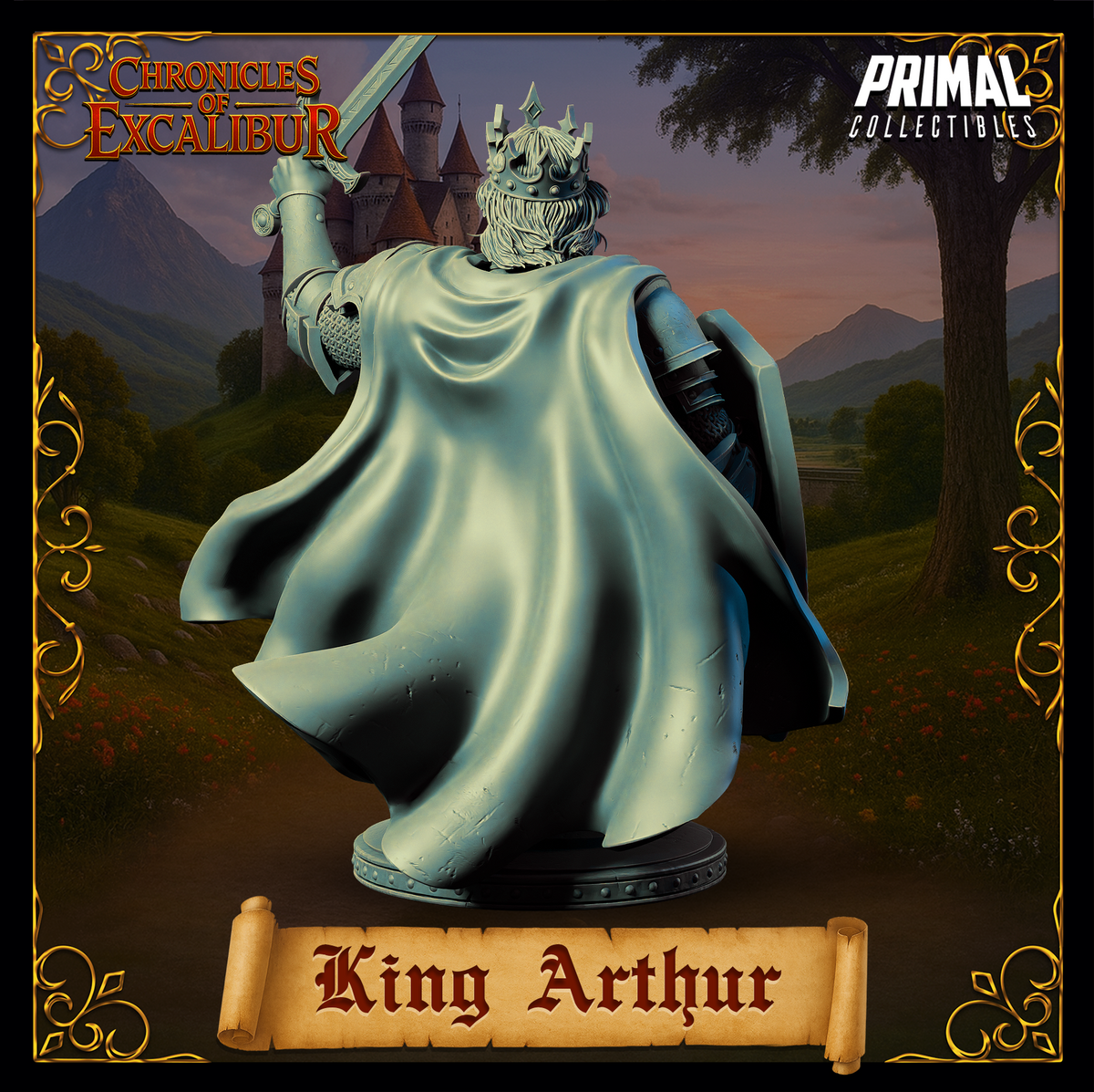 Joven Rey Arturo | Crónicas de Excalibur | Miniatura de D&D de mesa | Primal Collectibles