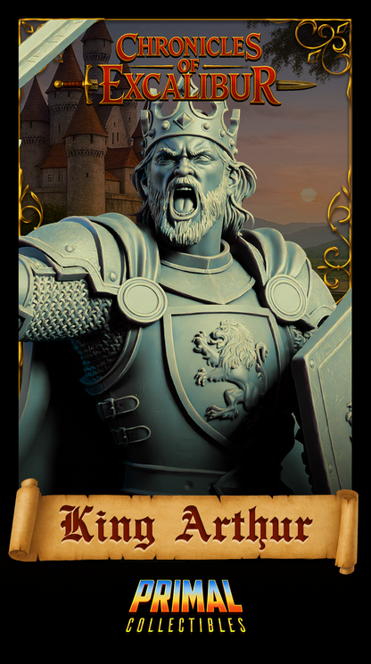 Joven Rey Arturo | Crónicas de Excalibur | Miniatura de D&D de mesa | Primal Collectibles
