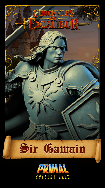 Knight Sir Gawain | Chronicles of Excalibur | Tabletop D&D Miniature | Primal Collectibles