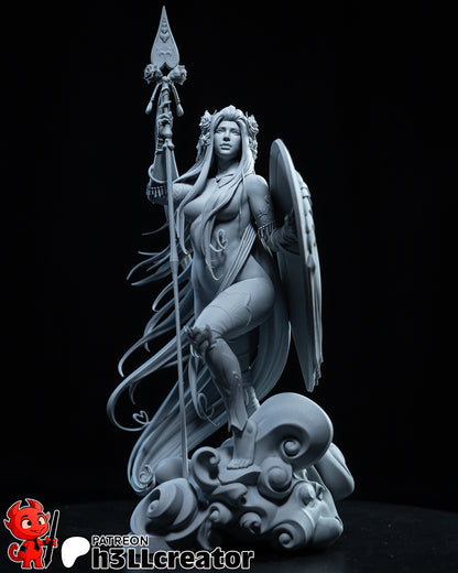 Detailed 1:12 scale resin garage kit figure of Aphrodite by Tattles Told 3D, showcasing Greek myth-inspired design and craftsmanship.