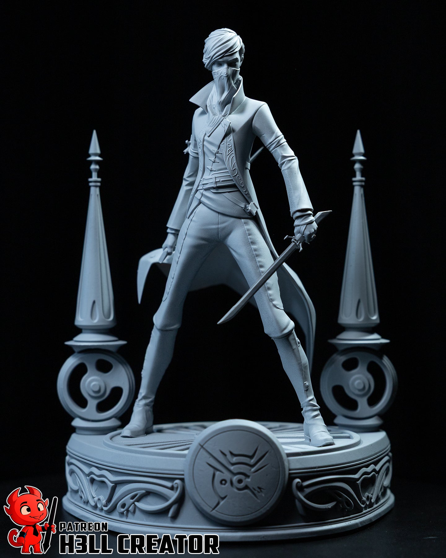 1:12 Masked Empress | Resin Garage Kit Figure Game Fan Art | h3LL creator