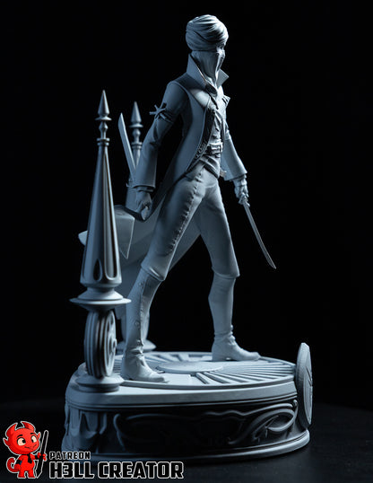 1:12 Masked Empress | Resin Garage Kit Figure Game Fan Art | h3LL creator