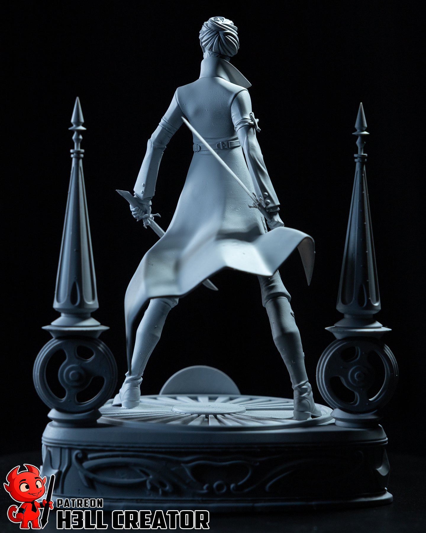 1:12 Masked Empress | Resin Garage Kit Figure Game Fan Art | h3LL creator