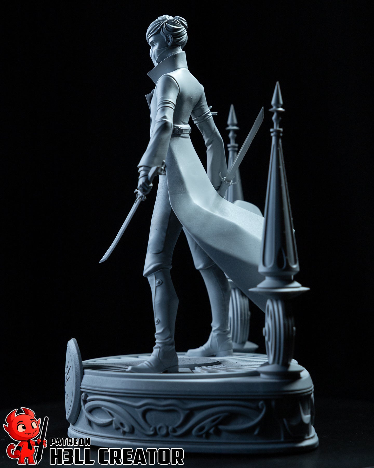 1:12 Masked Empress | Resin Garage Kit Figure Game Fan Art | h3LL creator