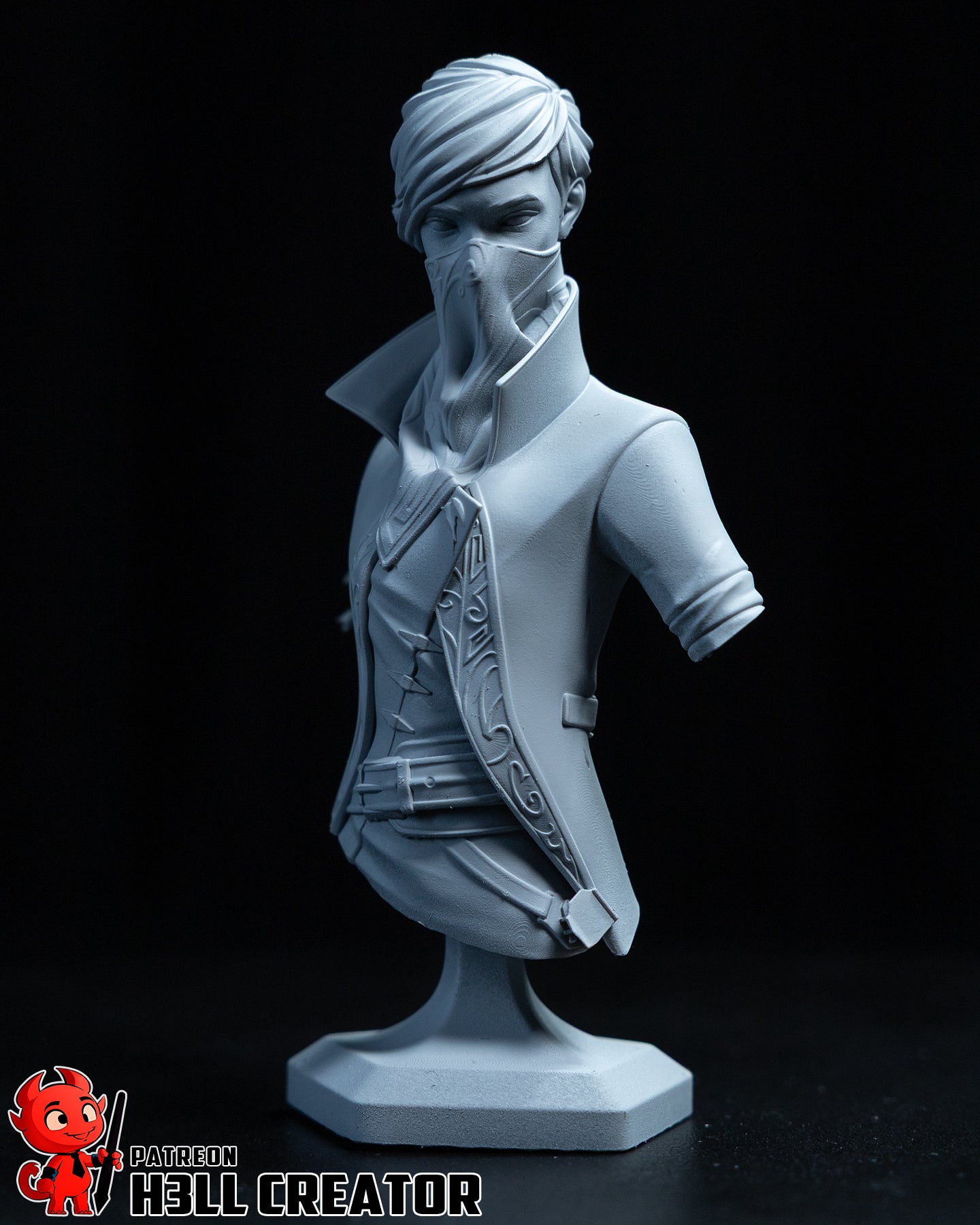 1:12 Masked Empress | Resin Garage Kit Figure Game Fan Art | h3LL creator