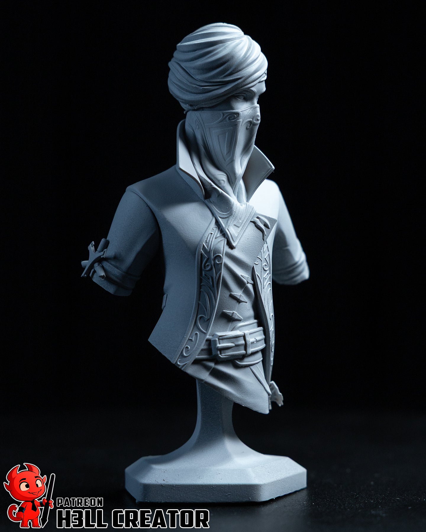 1:12 Masked Empress | Resin Garage Kit Figure Game Fan Art | h3LL creator