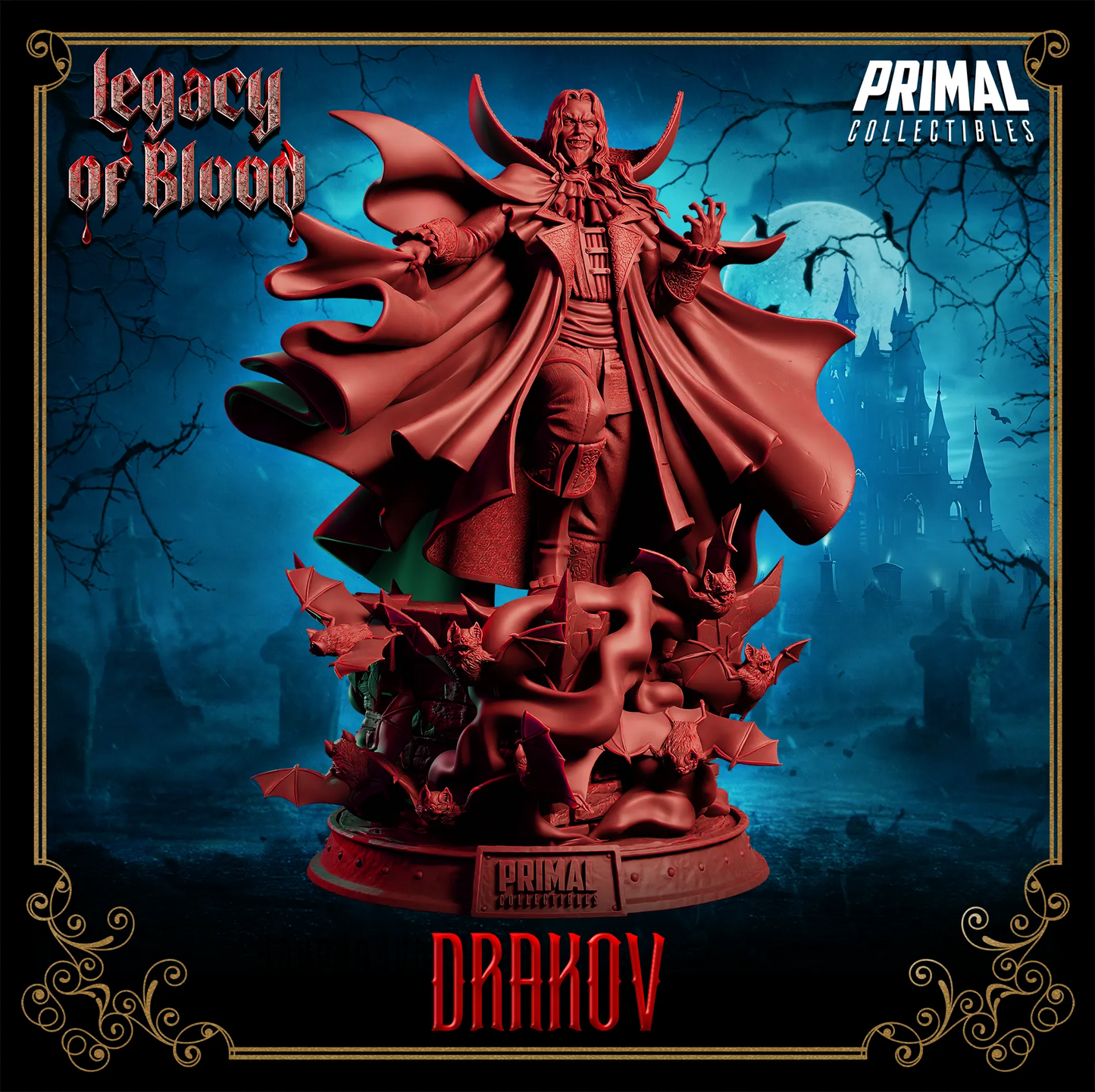 Big Drakov Dracula | Legacy of Blood | D&D Game Fanart | Primal Collectibles
