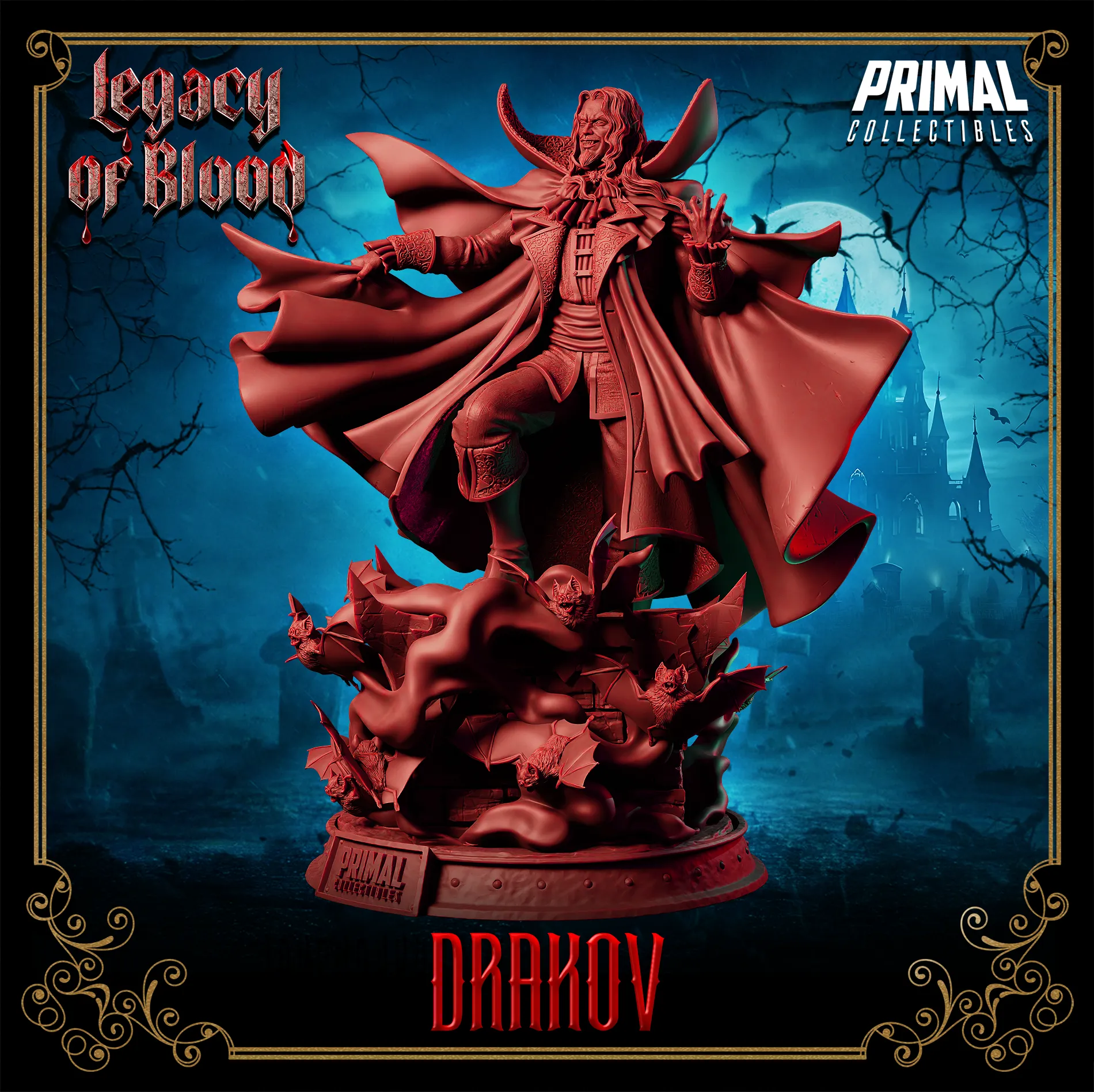 Big Drakov Dracula | Legacy of Blood | D&D Game Fanart | Primal Collectibles