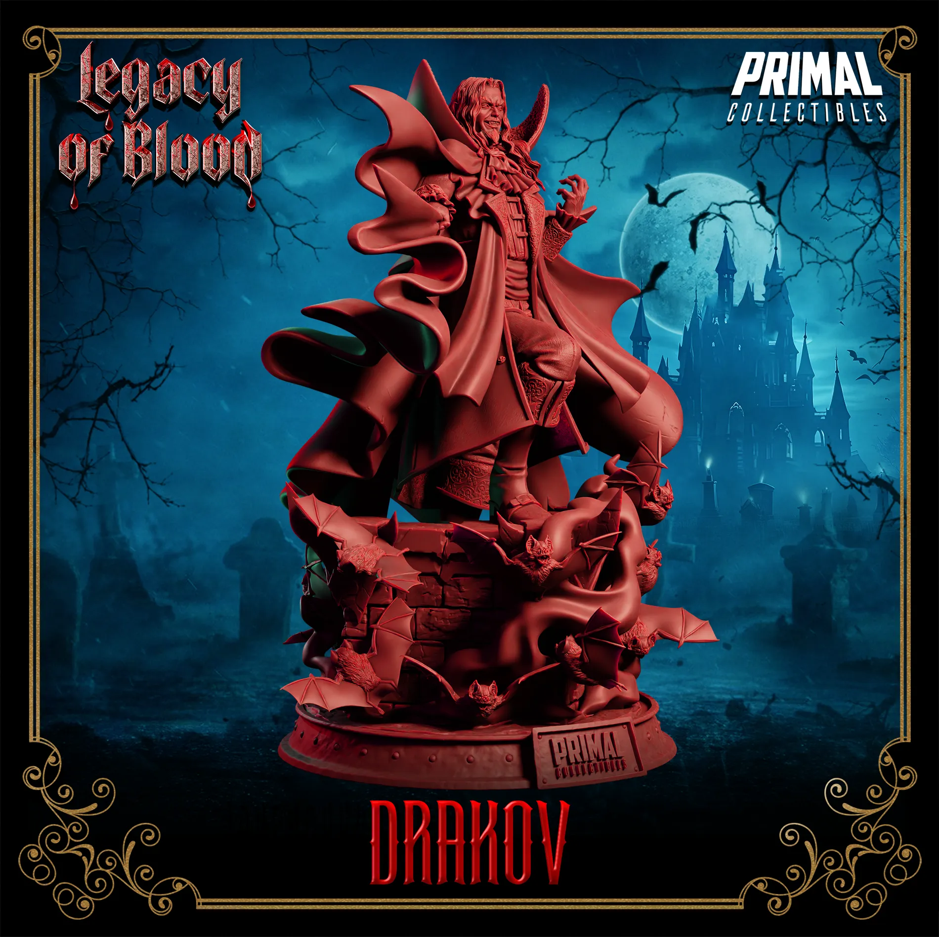 Big Drakov Dracula | Legacy of Blood | D&D Game Fanart | Primal Collectibles