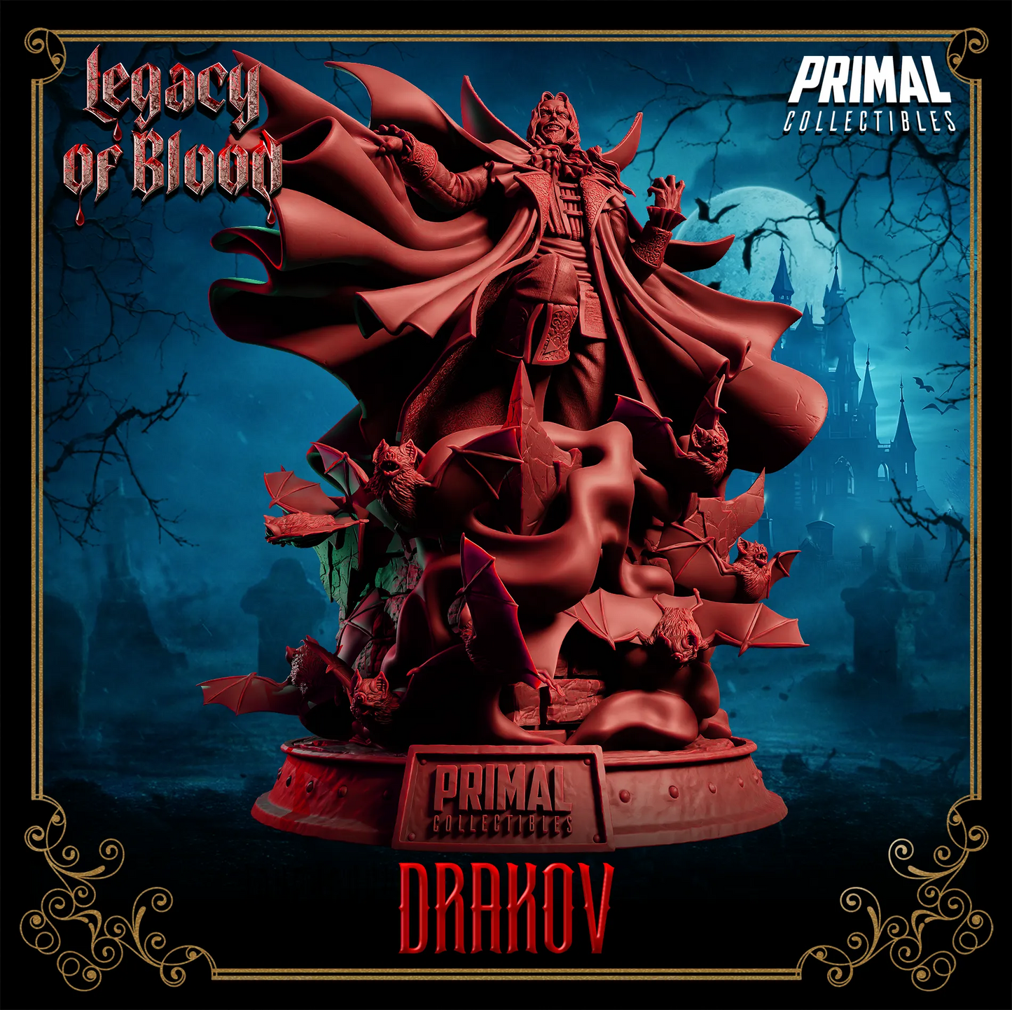Big Drakov Dracula | Legacy of Blood | D&D Game Fanart | Primal Collectibles