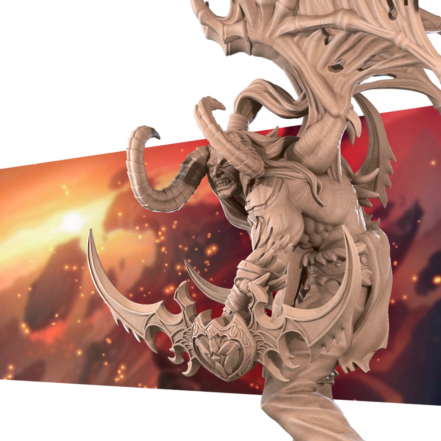 Realm of Bulletcraft, Night Elf Demon Hunter | D&D Pathfinder TTRPG Miniature | Bite the Bullet