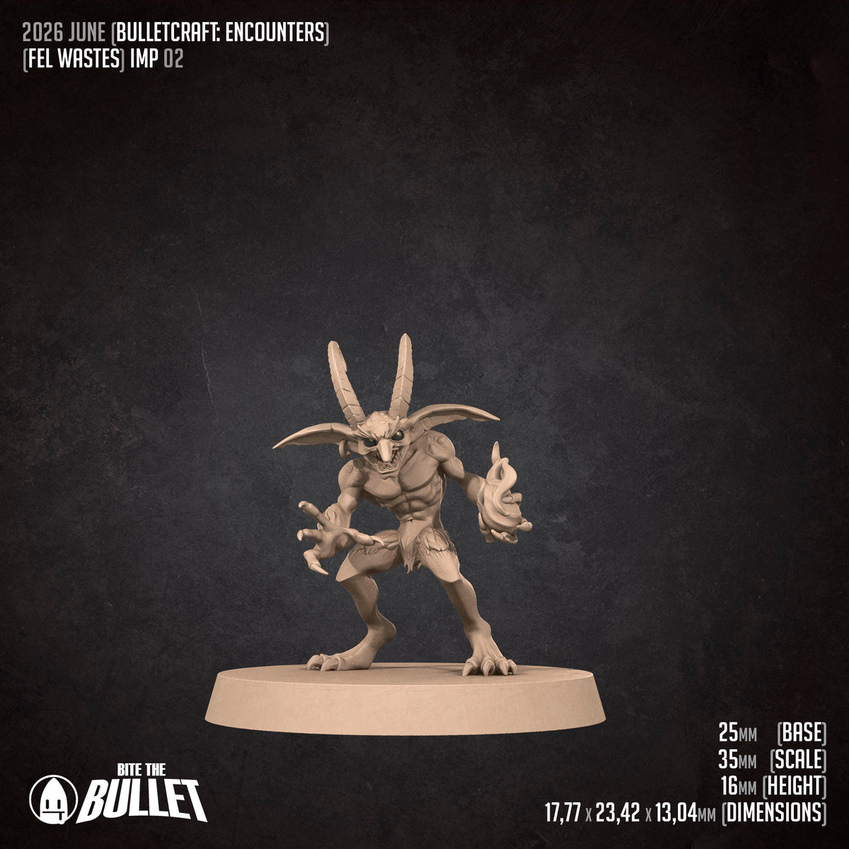 Fel Wastes Imps and Dread Stalker | D&D TTRPG Miniature | Bite the Bullet