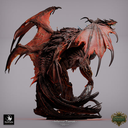 Infernal Tiamat | D&D TTRPG Mini | Rescale Miniatures
