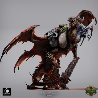 Infernal Tiamat | D&D TTRPG Mini | Rescale Miniatures