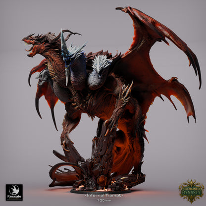 Infernal Tiamat | D&D TTRPG Mini | Rescale Miniatures