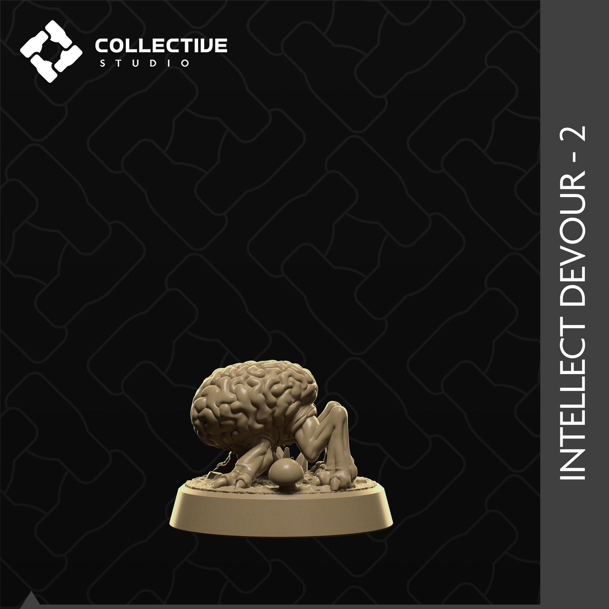 Cute, Little Brains - Intellect Devourers Set | D&D TTRPG Monster Miniature | Collective Studio - Tattles Told 3D