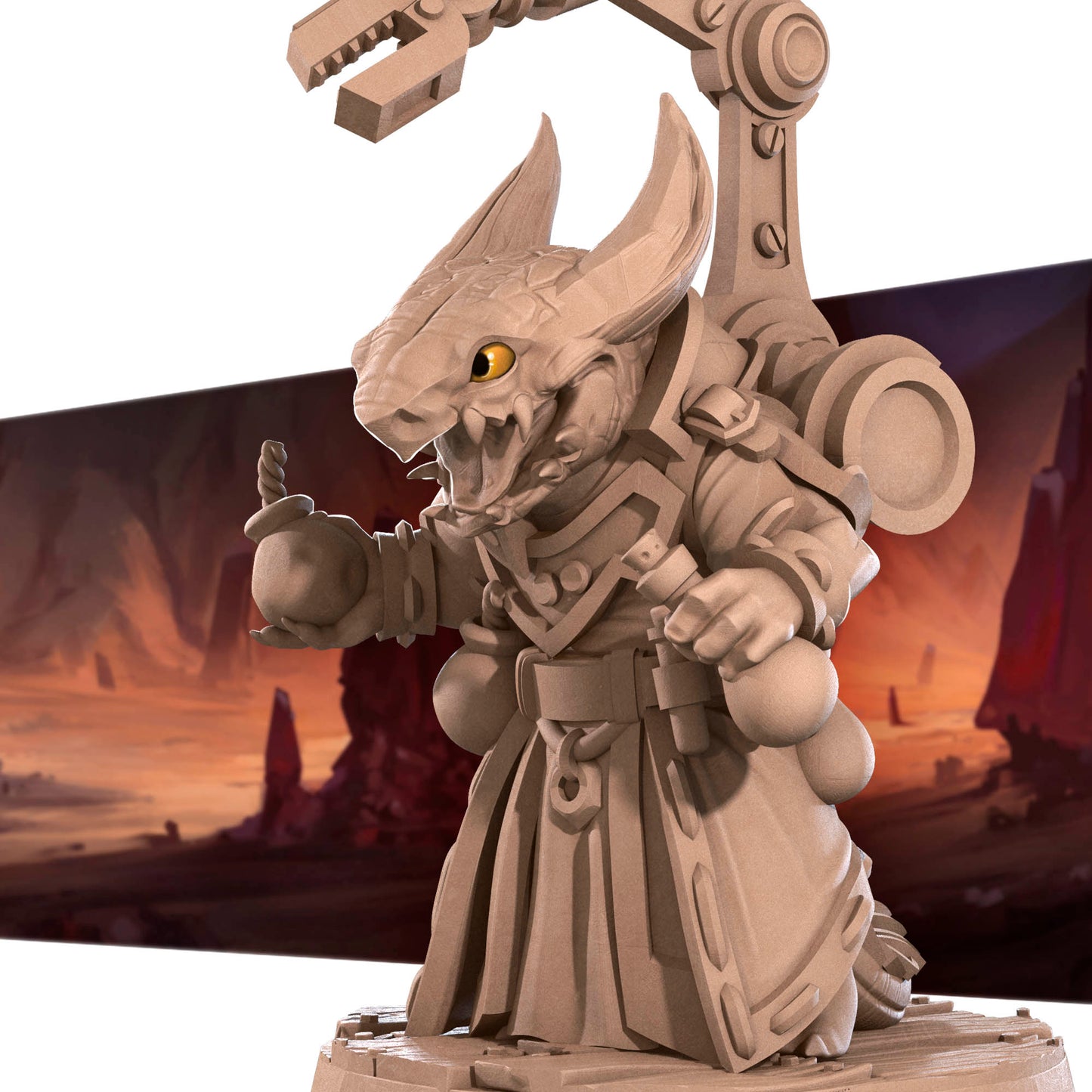 Kobold Inventor | D&D TTRPG Miniature | Bite the Bullet
