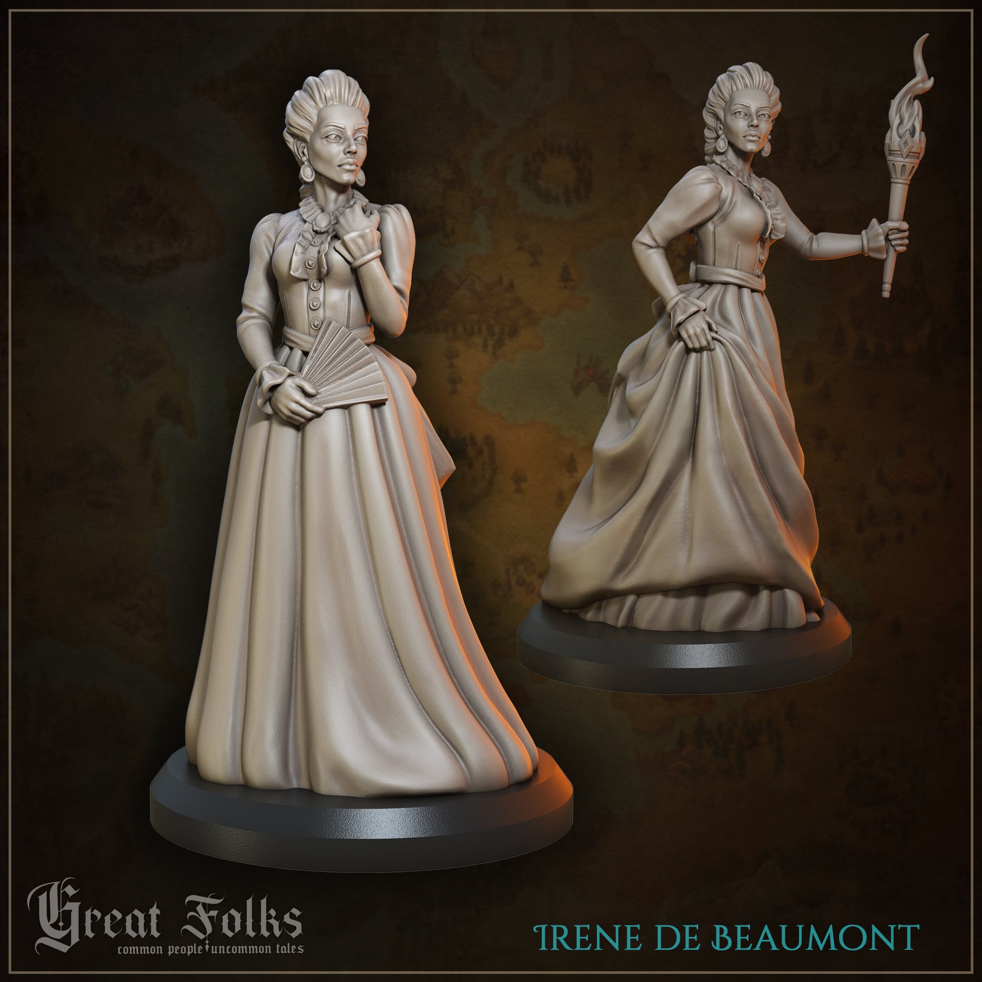 Great Folks, Part 3 | NPCs, Villagers, Nobles, Merchants, Criminals | Tabletop Gaming Miniatures Collection | Great Grimoire