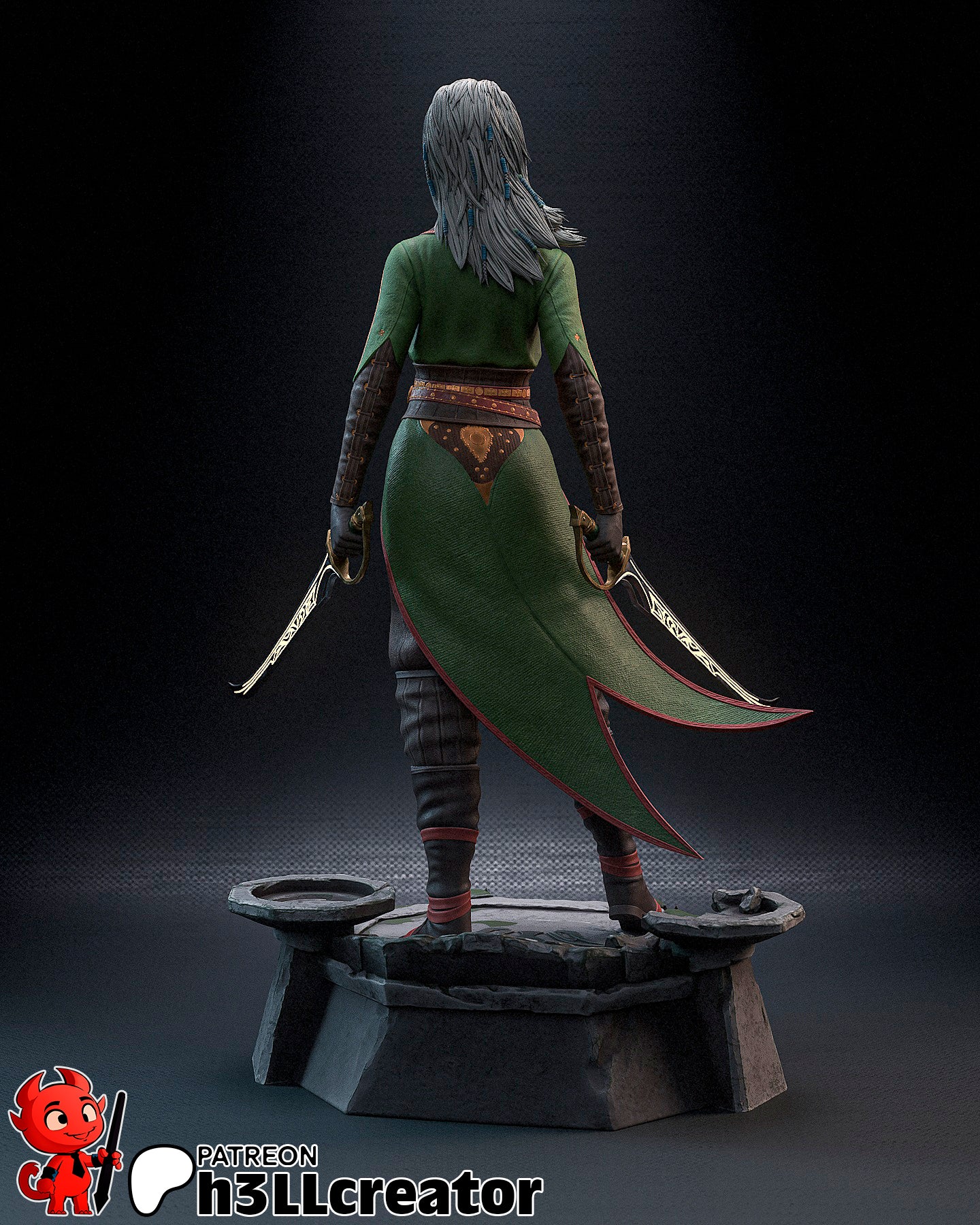 1:12 Verdant Harper | Resin Garage Kit Figure Game Fan Art | h3LL creator