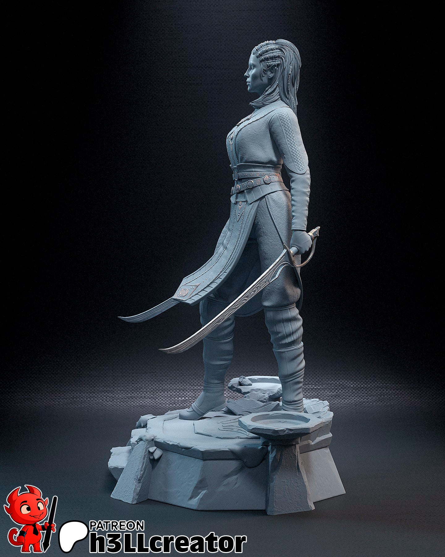 1:12 Verdant Harper | Resin Garage Kit Figure Game Fan Art | h3LL creator