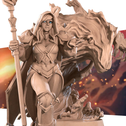 Realm of Bulletcraft, Human Mage Admiral | D&D Pathfinder TTRPG Miniature | Bite the Bullet