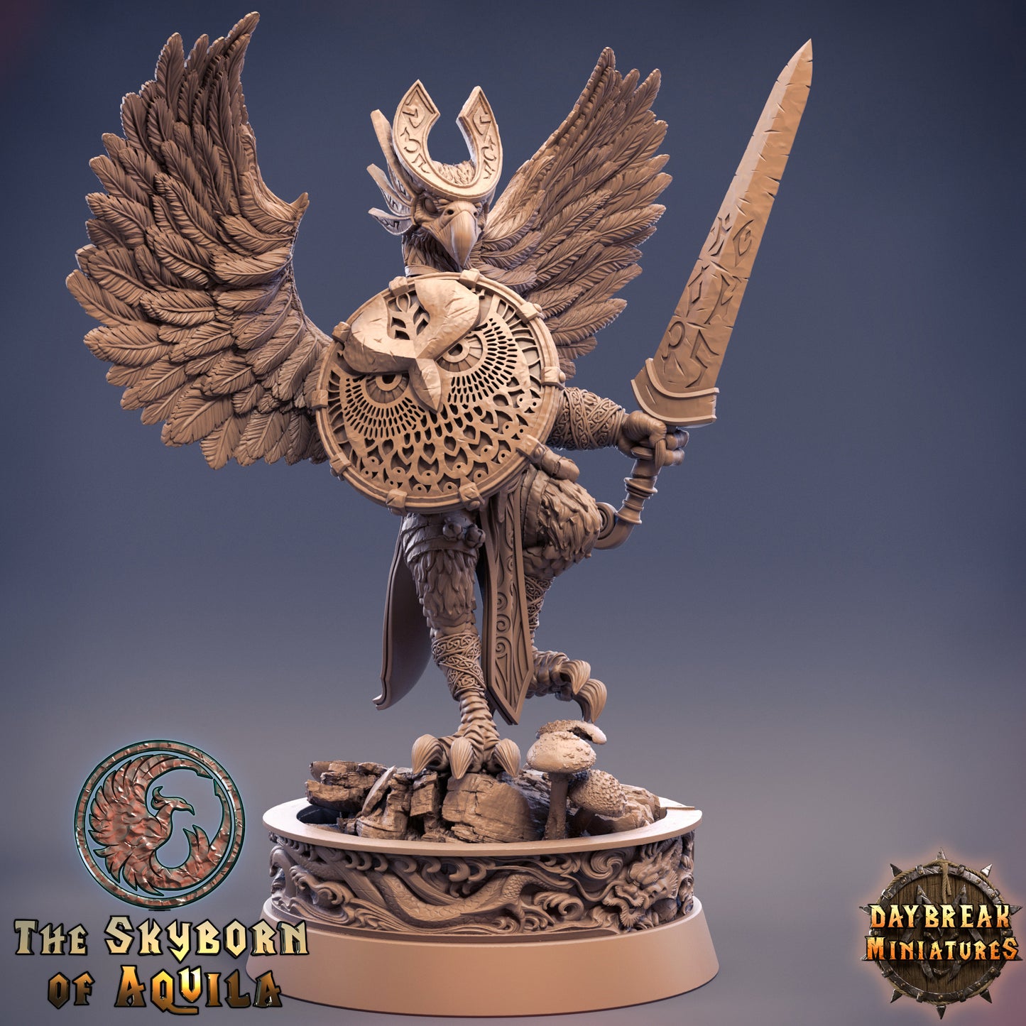 Bird Folk - The Skyborn of Aquila | Tabletop or Display Scale | D&D Mini | Daybreak Miniatures