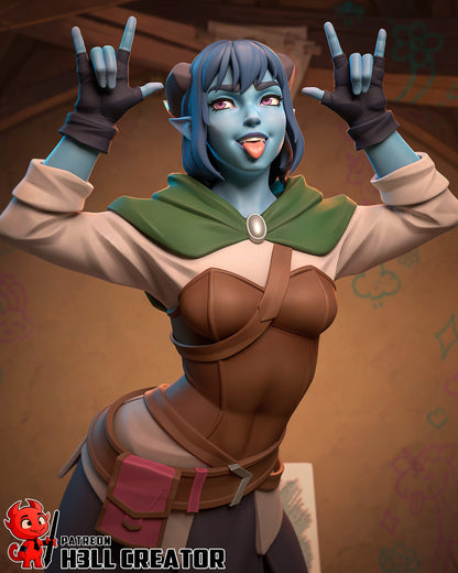 Trickster Cleric | Resin Garage Kit Figure Game Fan Art | h3LL creator