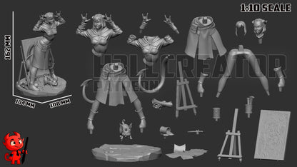 Trickster Cleric | Resin Garage Kit Figure Game Fan Art | h3LL creator