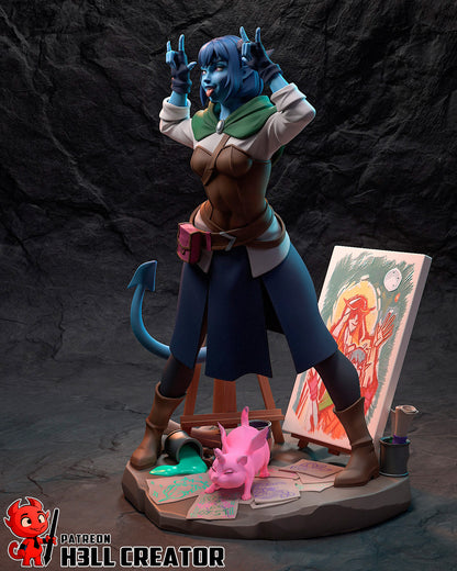 Trickster Cleric | Resin Garage Kit Figure Game Fan Art | h3LL creator