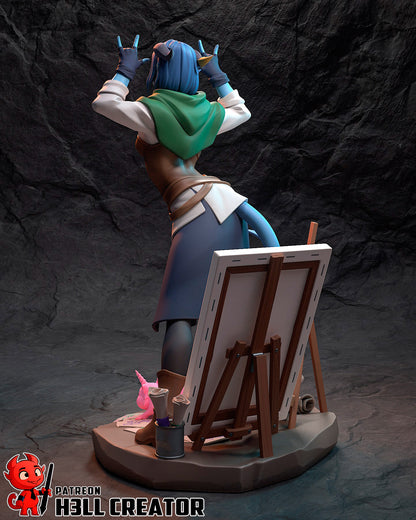 Trickster Cleric | Resin Garage Kit Figure Game Fan Art | h3LL creator