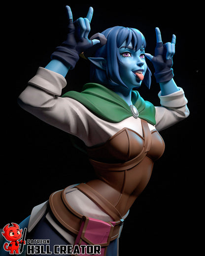 Trickster Cleric | Resin Garage Kit Figure Game Fan Art | h3LL creator
