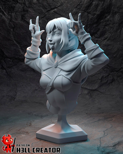 Trickster Cleric | Resin Garage Kit Figure Game Fan Art | h3LL creator