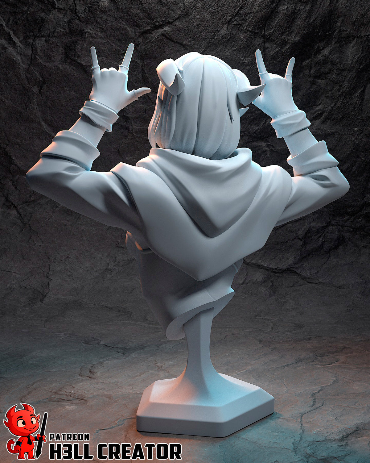 Trickster Cleric | Resin Garage Kit Figure Game Fan Art | h3LL creator