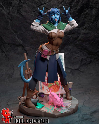 Trickster Cleric | Resin Garage Kit Figure Game Fan Art | h3LL creator